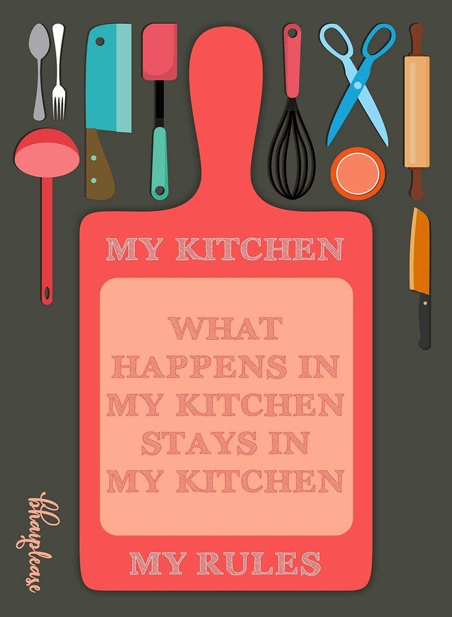 Bhai Please My Kitchen My Rules and Chef (Female) Wooden Fridge Magnet | Kitchen,Bar,Food and Drinks Decorations and Gifts (Pack of 2) (one Piece Each Design) - Image 3
